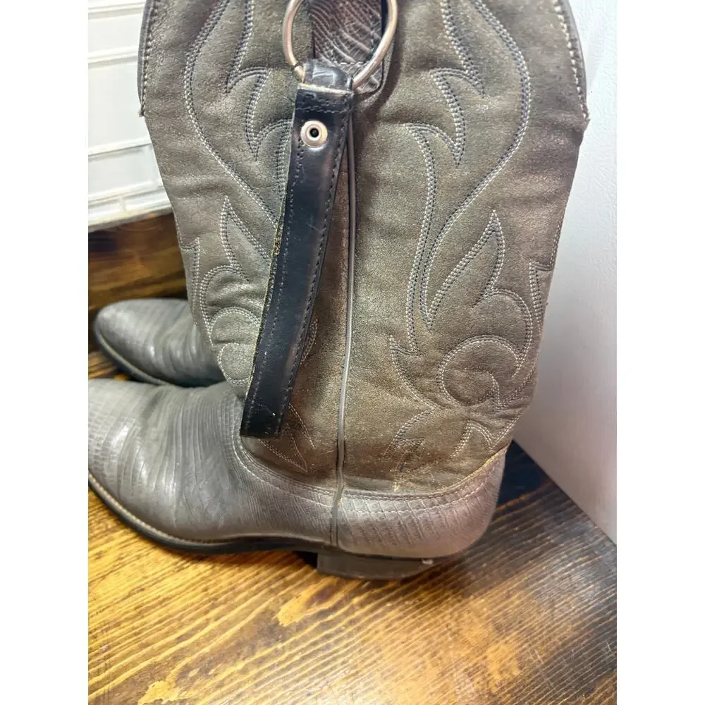 Laredo Gray Cowboy Boots Size 9